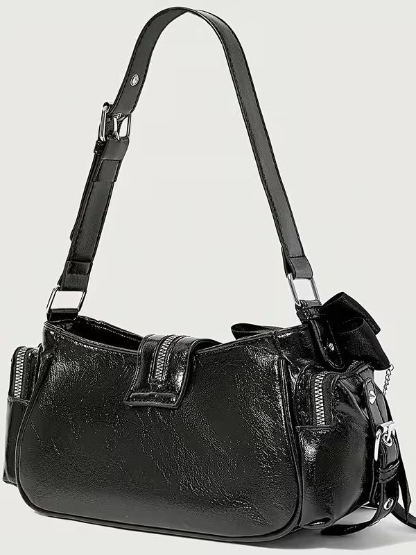 Rivet black bag with studs