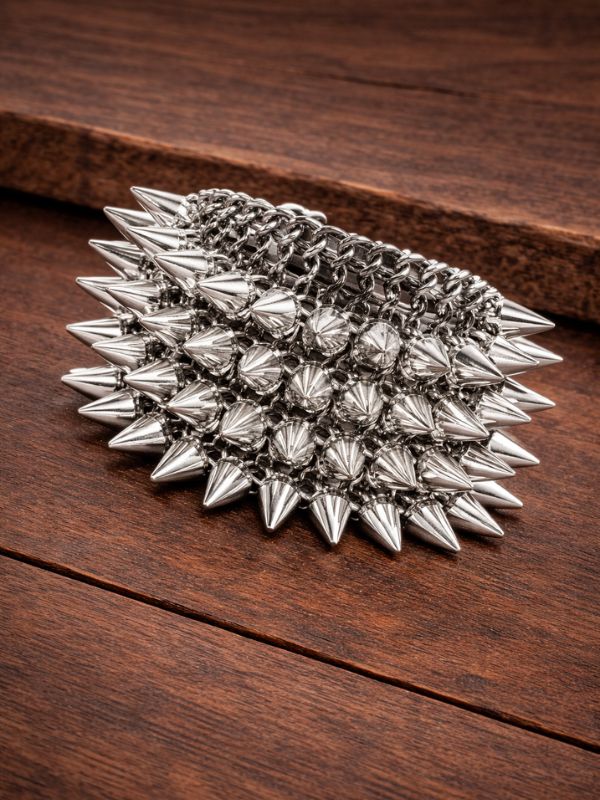 Studded bracelet elastic