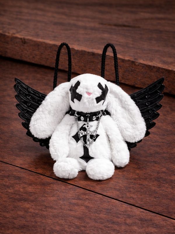 White Bunny Bag with Wings