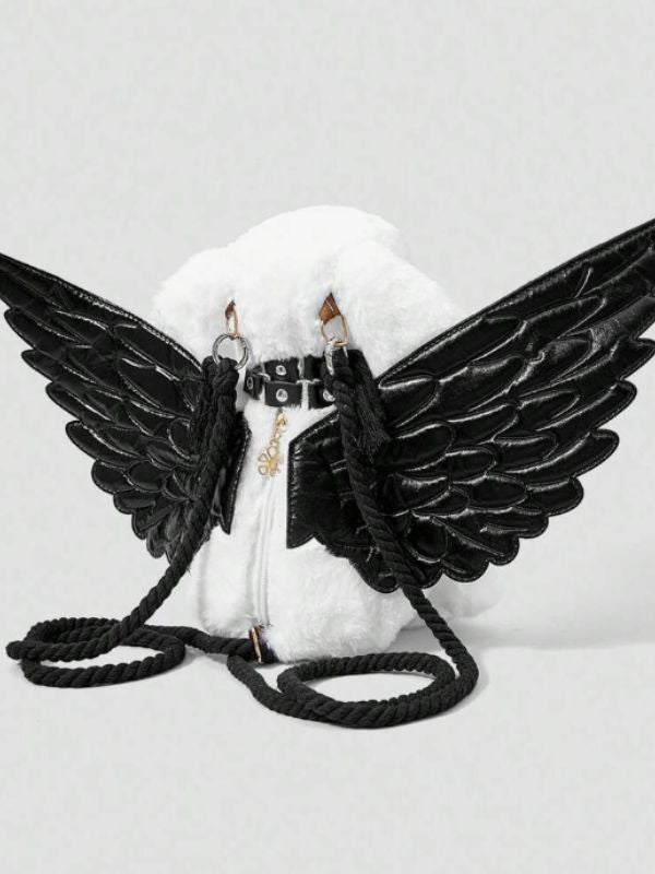 White Bunny Bag with Wings