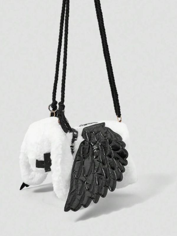 White Bunny Bag with Wings