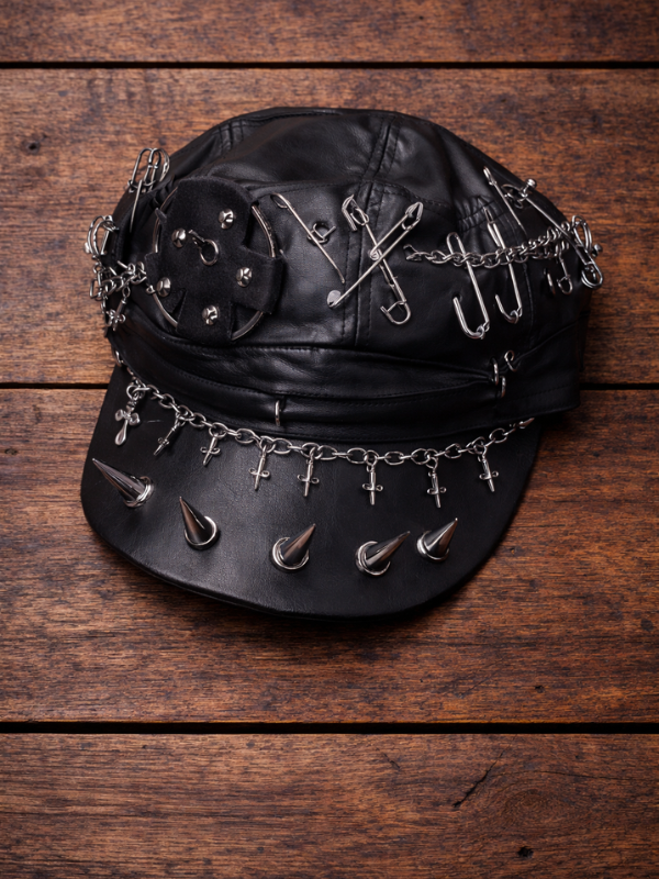 Gothic Black Cap Womens
