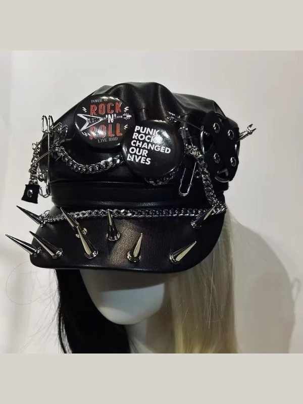 Gothic Black Cap Womens